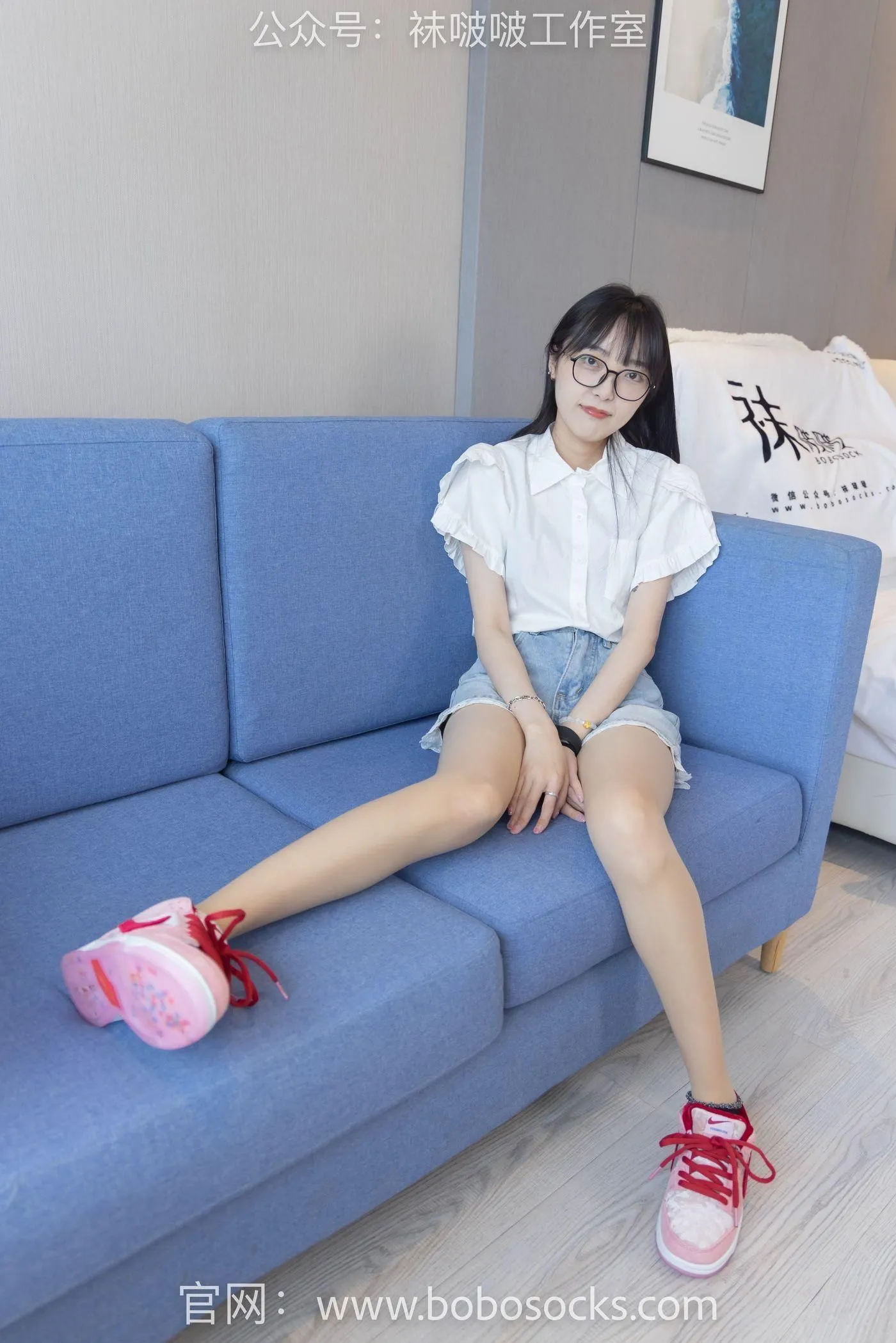 [BoBoSocks袜啵啵]NO.097 稚予-板鞋、玻璃丝短袜、肉丝 [140P]插图2